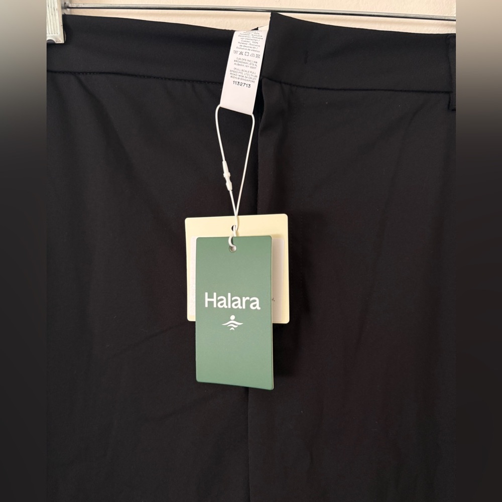 NWT Halara Flex™ Black Mid Rise Pocket Straight Leg Work Pants Womens Large - Picture 7 of 14